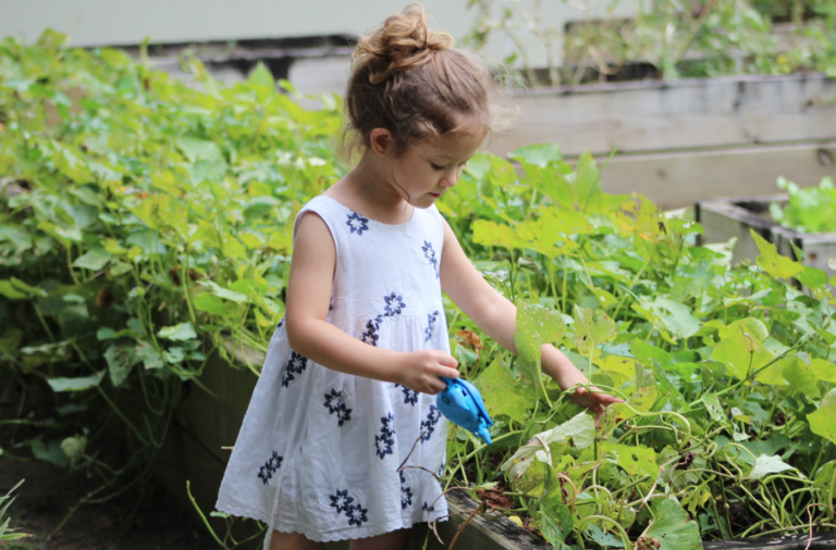 Screenshot of a website about gardening for health and wellness