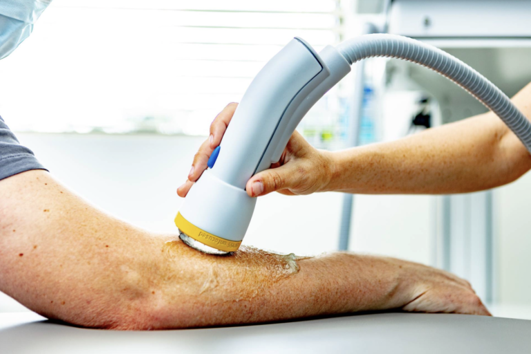 Computer screen displaying SoftWave Therapy treatment settings