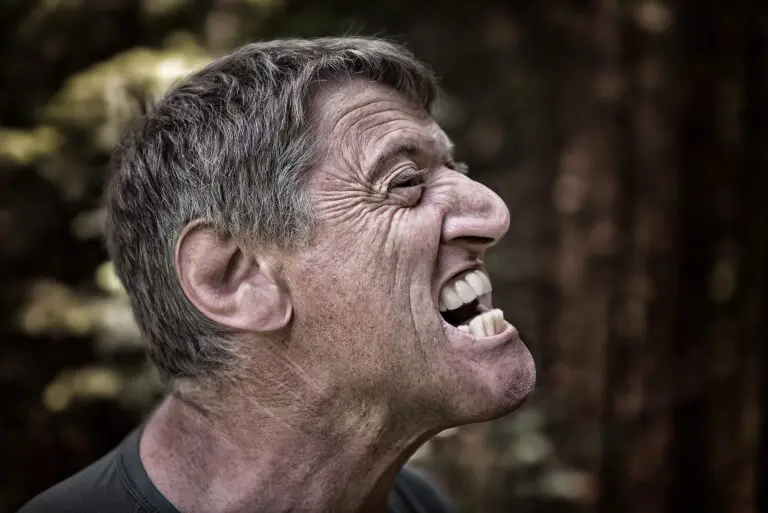 profile of a male person with neutral expression