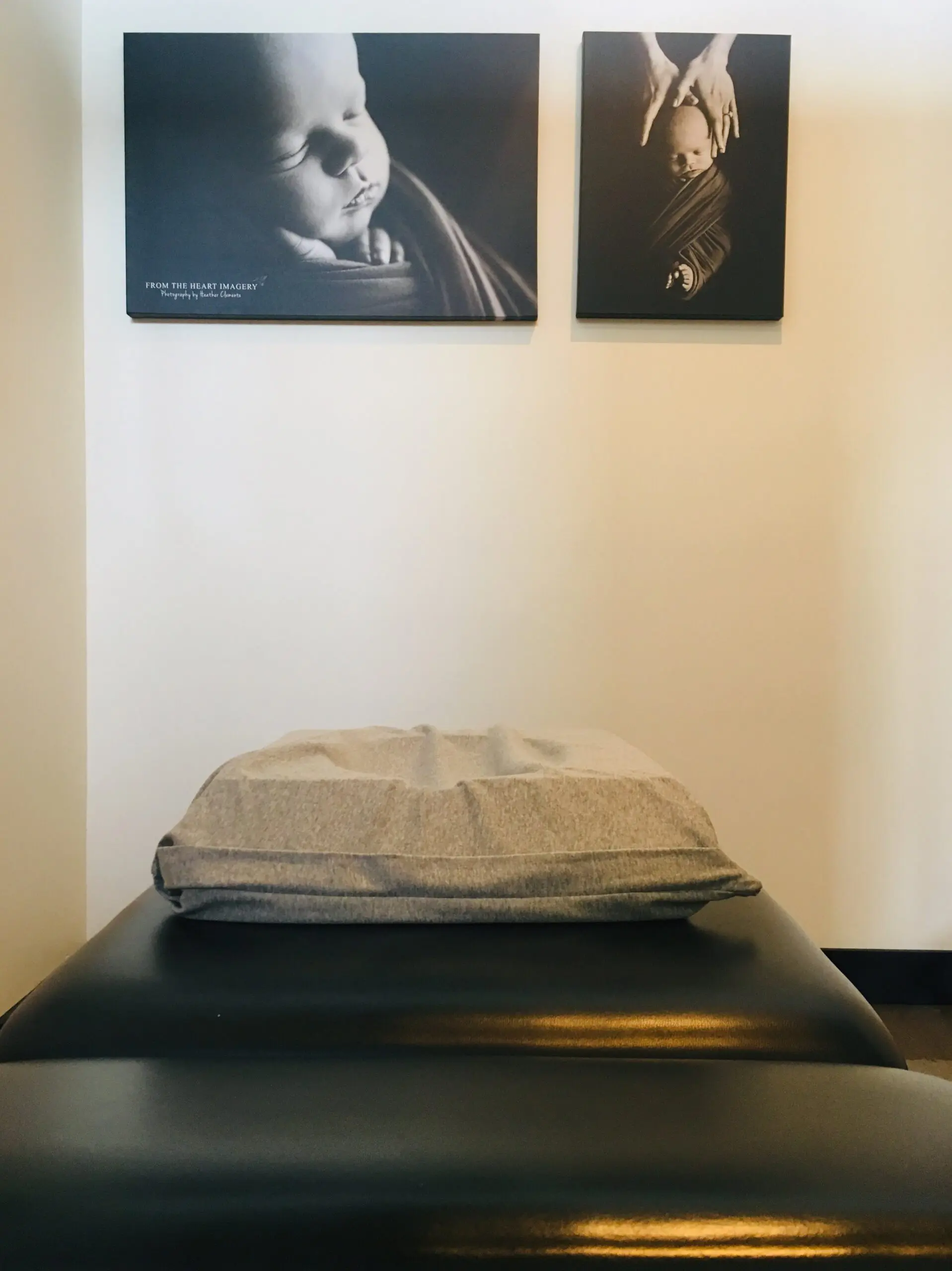 Stack of pillows used for prenatal chiropractic care